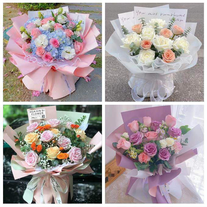 送徐州市鼓楼区云龙区贾汪区花店同城送男女友领导玫瑰混搭鲜花束