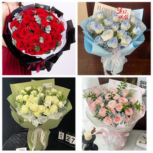 克拉玛依市独山子区白碱滩区花店同城配送女友生日情人节玫瑰花束