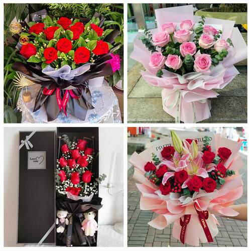 天津市东丽区无瑕新立华明街道鲜花店同城配送玫瑰闺蜜女友婆生日