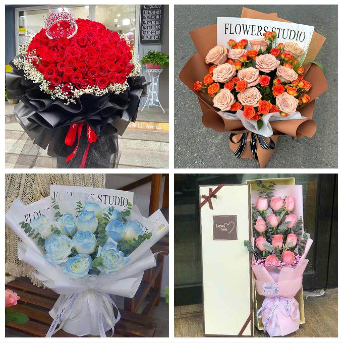 中卫市沙坡头区中宁县海原县鲜花店同城送女朋友闺蜜女神节红玫瑰