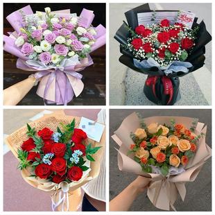 湖北黄冈市罗田英山浠水蕲春县同城花店情人节送女友老婆玫瑰鲜花