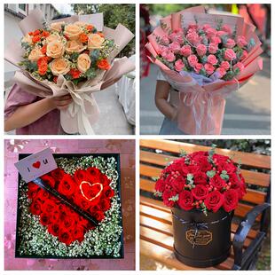 江西抚州市宜黄金溪资溪广昌县同城鲜花店情人节玫瑰表白女友老婆