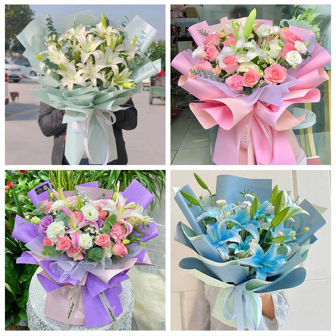 贵阳市白云区观山湖区开阳县鲜花店同城配送老婆香水百合玫瑰花束