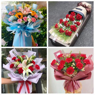 上海市浦东新区浦兴路东明路鲜花店同城送婆婆岳母亲节康乃馨花束