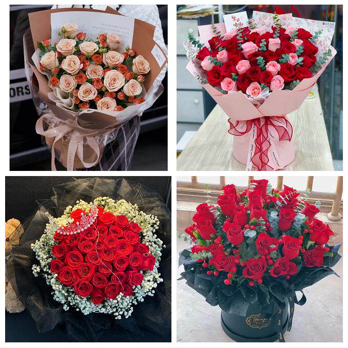 上海青浦区夏阳盈浦香花桥白鹤同城花店情人节送女友老婆玫瑰鲜花