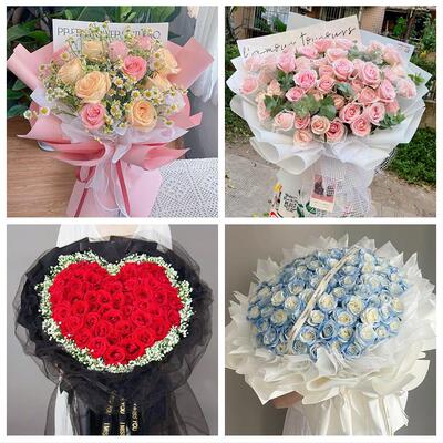 送鸡西市鸡冠区滴道区梨树区同城鲜花店情人节表白送玫瑰花束礼盒