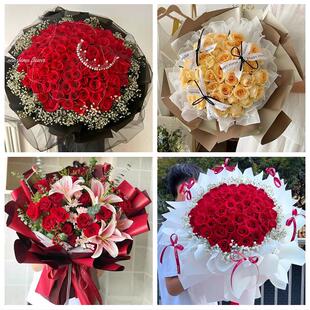 江西景德镇市昌江区珠山区附近同城鲜花店订33朵玫瑰送情人女朋友