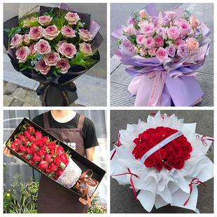 长春市南关宽城朝阳区二道区鲜花店同城送女朋友闺蜜女神节红玫瑰