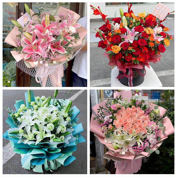 山东淄博周村区桓台高青沂源县鲜花店同城送玫瑰香水百合生日花束