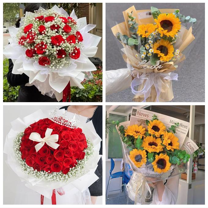 锦州市黑山县义县凌海北镇市鲜花店同城送向日葵玫瑰男友同学生日