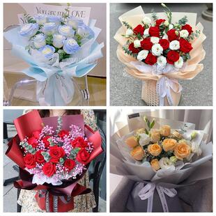 江苏无锡市新吴区江阴市宜兴市同城鲜花店订33朵玫瑰送情人女朋友