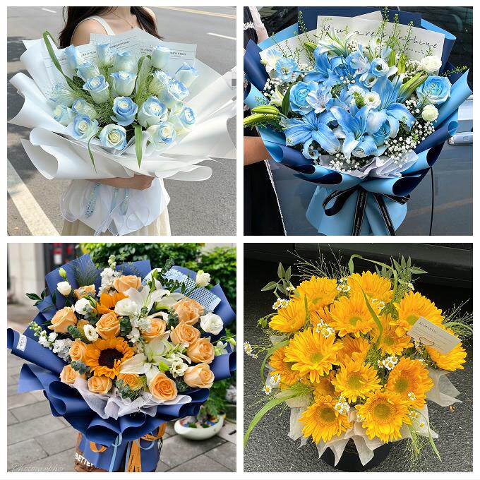 送武汉市武昌区青山区洪山区同城鲜花店父亲节向日葵花束男士生日