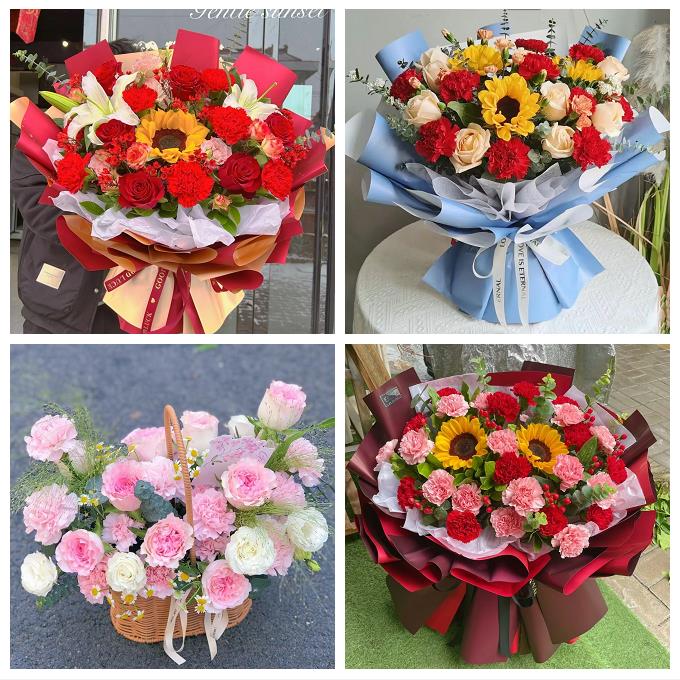 上海市浦东新区周家渡街塘桥鲜花店同城配送康乃馨玫瑰教师节花束
