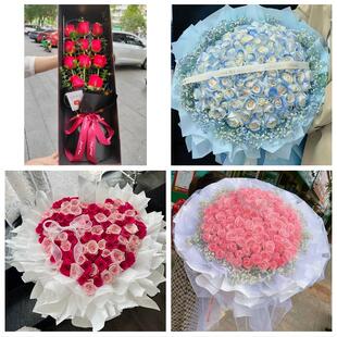 河北保定市唐县高阳涞源定兴县同城鲜花店情人节玫瑰表白女友老婆