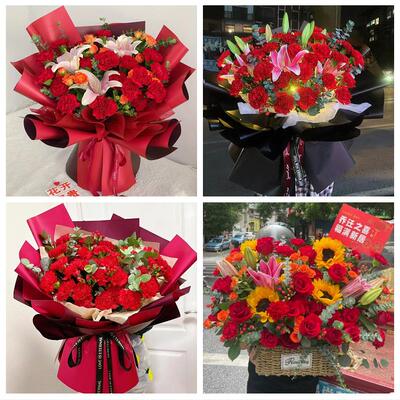 宜春靖安铜鼓丰城樟树高安市鲜花店同城配送康乃馨玫瑰教师节花束