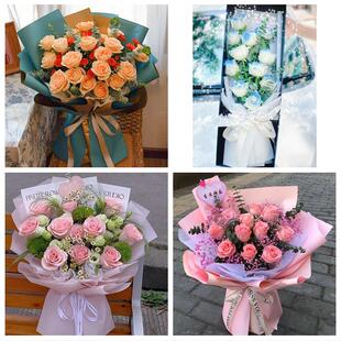 江西上饶市玉山县铅山县横峰县同城鲜花店订33朵玫瑰送情人女朋友