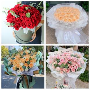 平凉市崇信华亭县庄浪静宁县同城鲜花店情人节表白送玫瑰花束礼盒