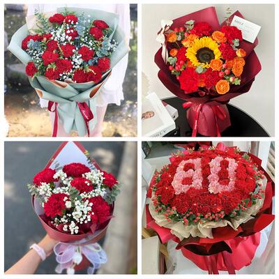 遵义市务川凤冈湄潭县余庆县同城鲜花店订38妇女节康乃馨百合花束