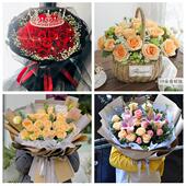 女神节订红玫瑰楚雄州楚雄市双柏牟定南华县同城鲜花店送女友老婆