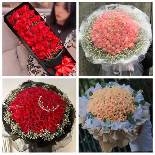 陕西咸阳市秦都区杨陵区渭城区同城鲜花店订33朵玫瑰送情人女朋友