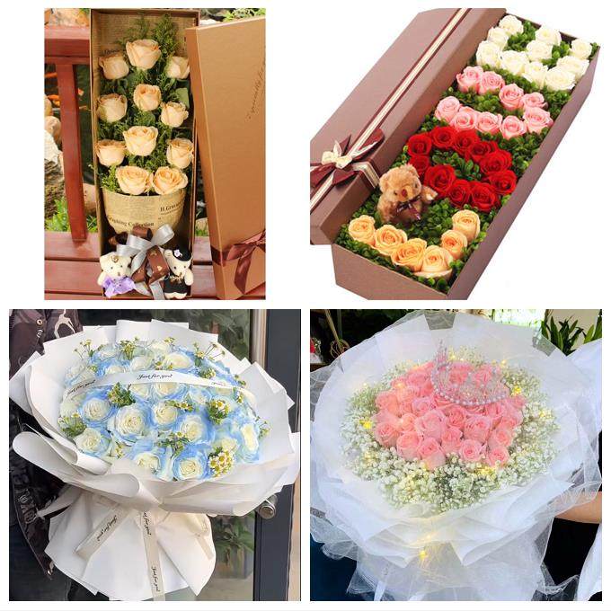 山西吕梁市交口县孝义市汾阳市鲜花店同城配送媳妇女友圣诞节玫瑰