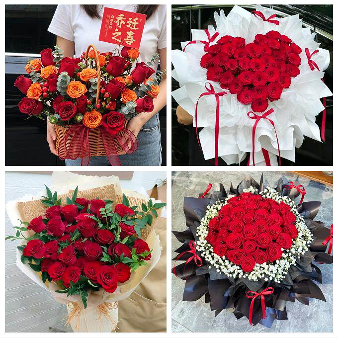 520玫瑰送情人老婆女友河南省商丘市睢县宁陵县柘城县同城鲜花店