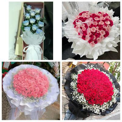 浙江金华市婺城区金东区武义县同城鲜花店情人节玫瑰表白女友老婆