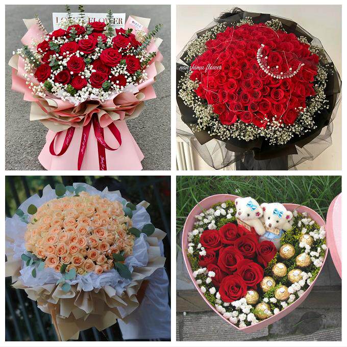 江苏徐州市鼓楼云区龙区贾汪区同城鲜花店订33朵玫瑰送情人女朋友