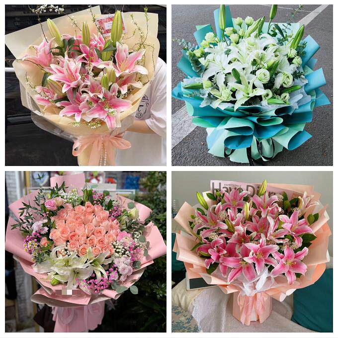 宁夏省吴忠市同心县青铜峡市区鲜花店同城送玫瑰香水百合生日花束