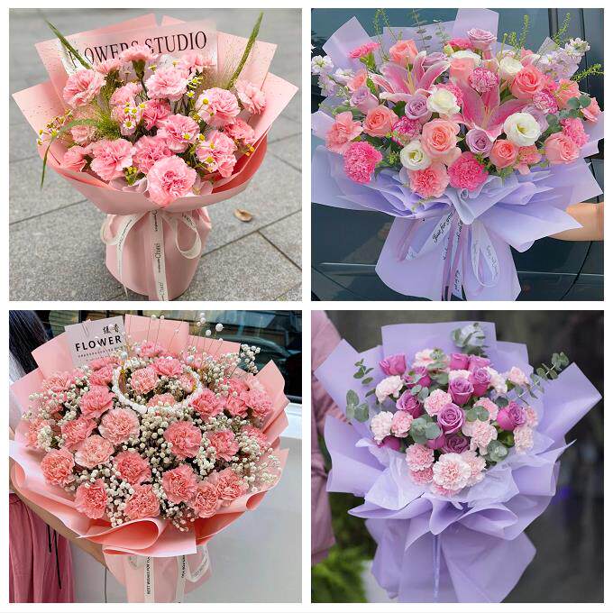 送武汉市武昌区青山区洪山区同城鲜花店38节送长辈女士康乃馨百合