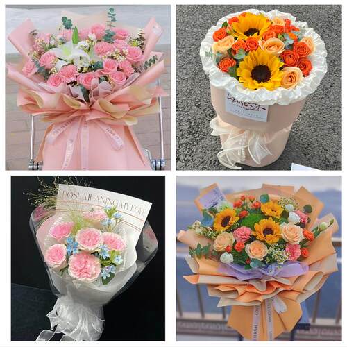 九江市彭泽县瑞昌市共青城市花店同城送男女友领导玫瑰混搭鲜花束