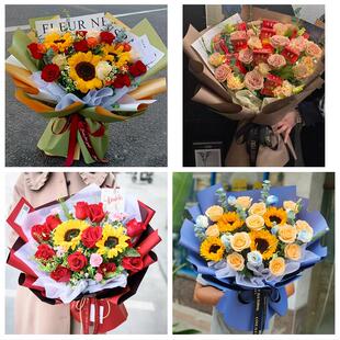 成人礼高考毕业向日葵花束内蒙古省通辽市霍林郭勒市附近同城花店