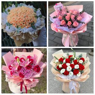 江西省新余市渝水区分宜县附近同城鲜花店订33朵玫瑰送情人女朋友