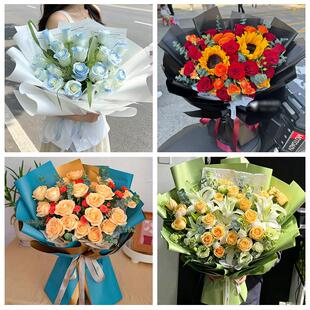 黄石市黄石港西塞山区下陆区同城鲜花店父亲节向日葵花束男士生日