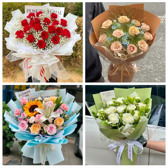 送昆明市宜良县石林县嵩明县同城鲜花店七夕表白订红玫瑰花束礼盒
