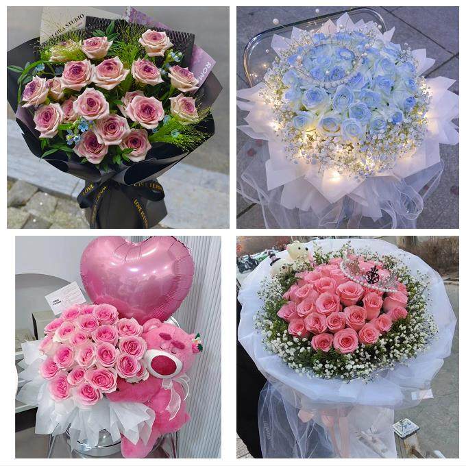 湖北恩施市利川市建始县巴东县同城鲜花店玫瑰草莓花束送女友闺蜜