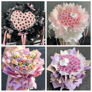 湖南怀化市辰溪县溆浦县会同县同城花店送女朋友玫瑰订生日鲜花束