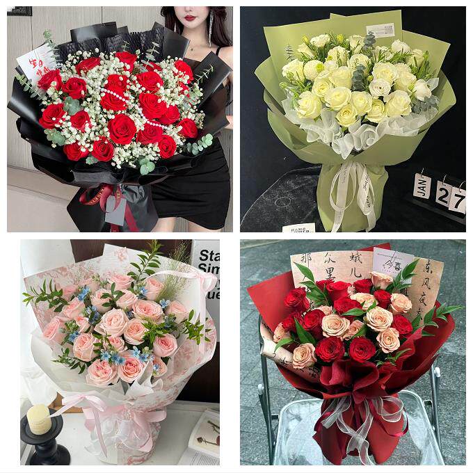 送武汉市武昌区青山区洪山区花店同城配送女友生日情人节玫瑰花束