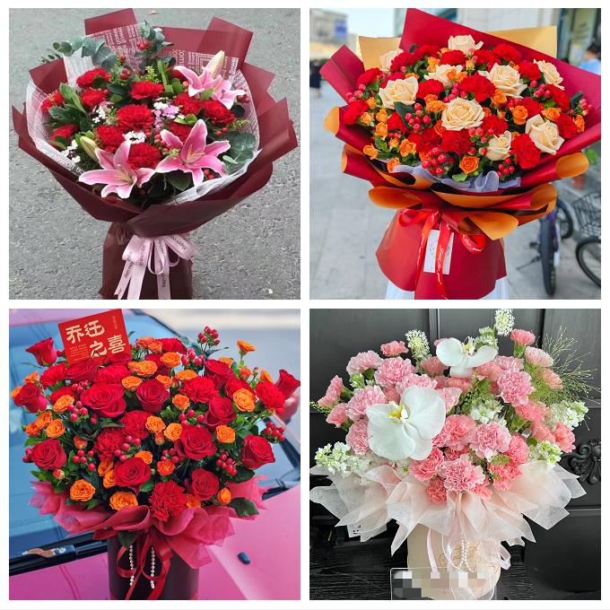 锦州市黑山县义县凌海北镇市鲜花店同城配送康乃馨父母生日看病人