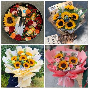 成人礼高考毕业向日葵花束辽宁丹东市元宝区振兴区振安区同城花店