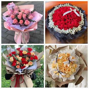 北京朝阳豆各庄王机场望京开发同城鲜花店订33朵玫瑰送情人女朋友