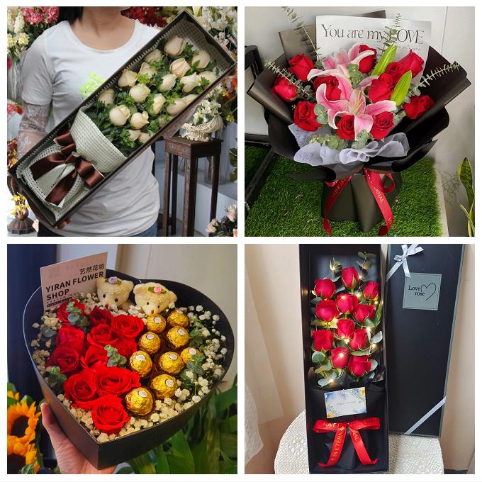 送宜宾市江安长宁县高县珙县鲜花店同城配送玫瑰女友老婆闺蜜生日