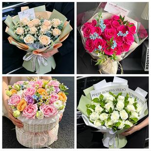 辽宁营口市站前西市区鲅鱼圈区鲜花店同城配送女友七夕情人节玫瑰