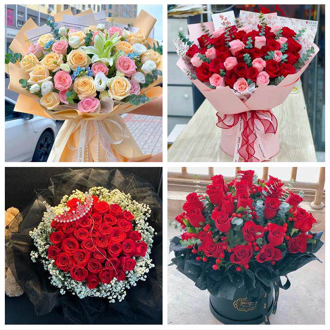 四川雅安市雨城区名山区荥经县同城花店情人节送女友老婆玫瑰鲜花