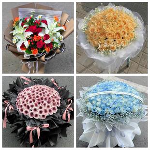 菏泽市巨野郓城县鄄城东明县花店同城配送女友生日情人节玫瑰花束