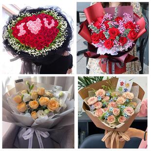 内蒙古省通辽市奈曼旗扎鲁特旗同城鲜花店订33朵玫瑰送情人女朋友