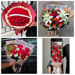 凉山州西昌市盐源德昌会理县花店同城配送女友生日情人节玫瑰花束