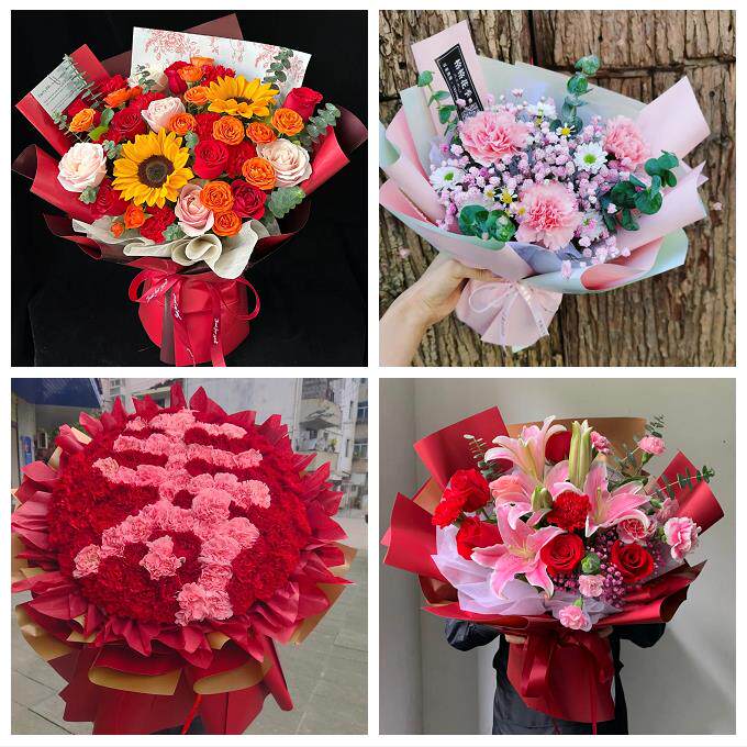 上海市奉贤区南桥奉城庄行镇同城鲜花店38节送长辈女士康乃馨百合