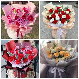 北京海淀区甘家口八里庄紫竹院同城鲜花店订33朵玫瑰送情人女朋友