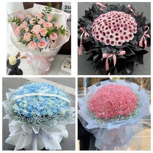 上海市宝山区罗店大场杨行镇花店同城配送女友生日情人节玫瑰花束